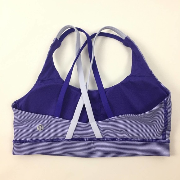 lululemon athletica Tops - Lululemon Energy bra- wee stripe bruised berry size 6